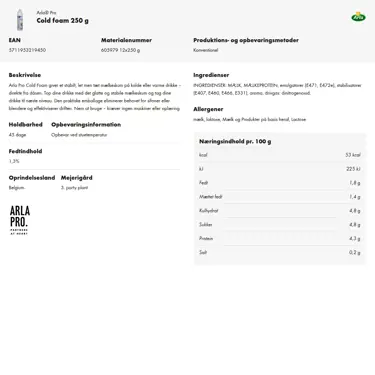 Download produktinformation