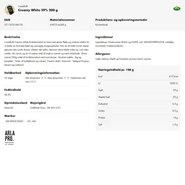 Download produktinformation