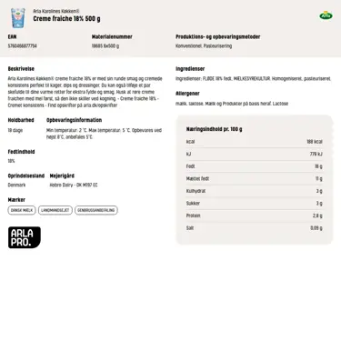 Download produktinformation