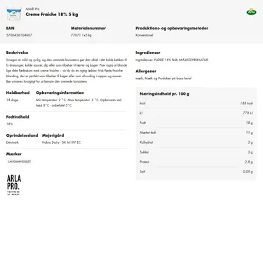 Download produktinformation