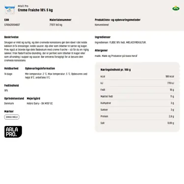Download produktinformation