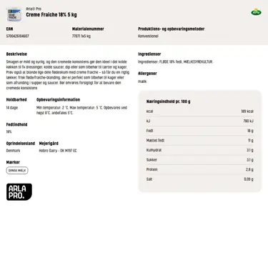 Download produktinformation