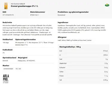 Download produktinformation