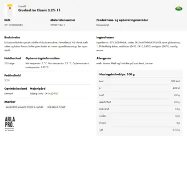 Download produktinformation