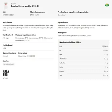 Download produktinformation