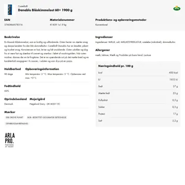 Download produktinformation