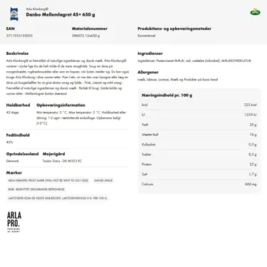 Download produktinformation