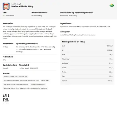 Download produktinformation