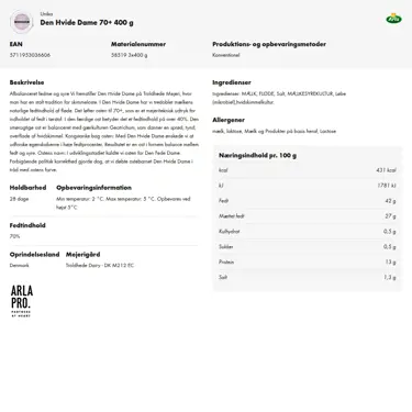 Download produktinformation