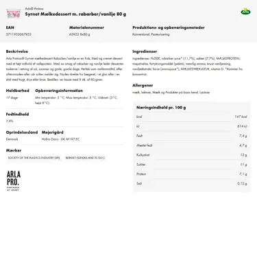 Download produktinformation