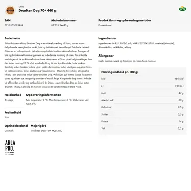 Download produktinformation