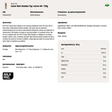 Download produktinformation