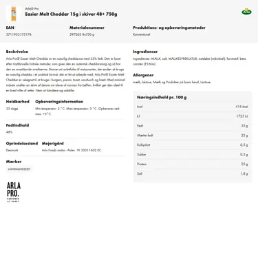 Download produktinformation
