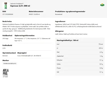 Download produktinformation