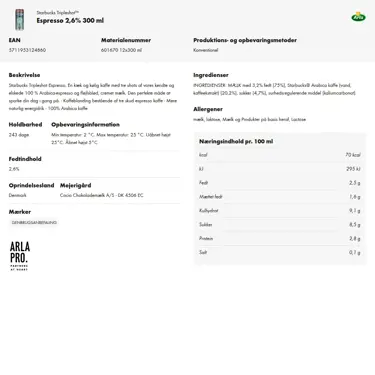 Download produktinformation