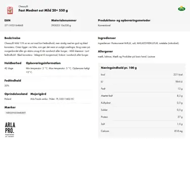 Download produktinformation