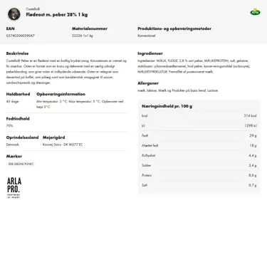 Download produktinformation