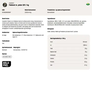 Download produktinformation