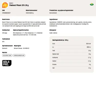Download produktinformation