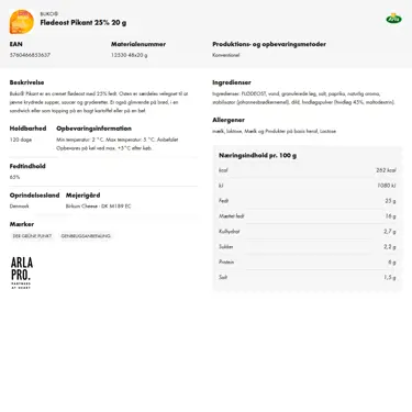 Download produktinformation