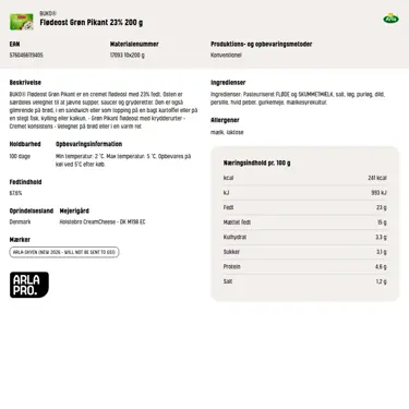 Download produktinformation