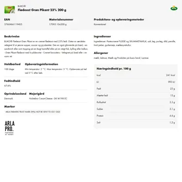 Download produktinformation