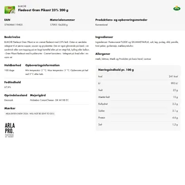 Download produktinformation