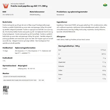Download produktinformation