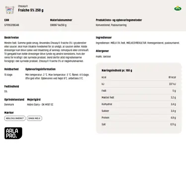 Download produktinformation