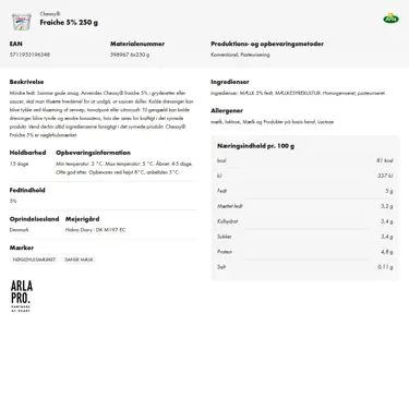 Download produktinformation