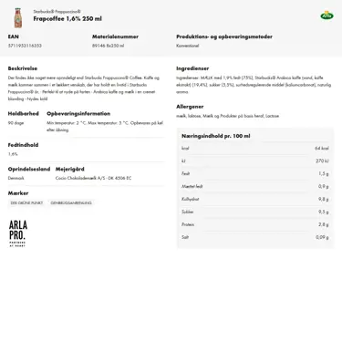 Download produktinformation