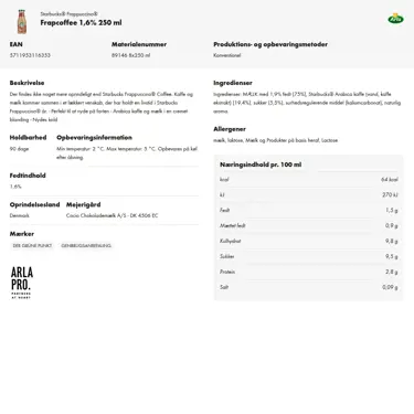 Download produktinformation