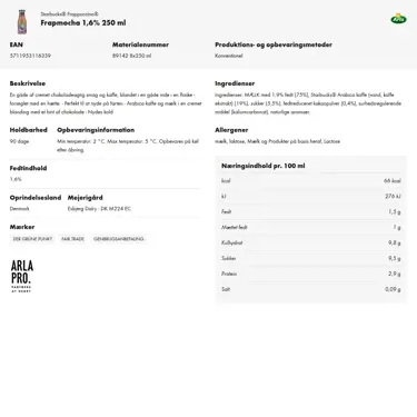 Download produktinformation