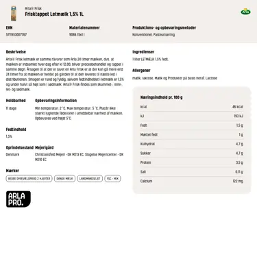 Download produktinformation