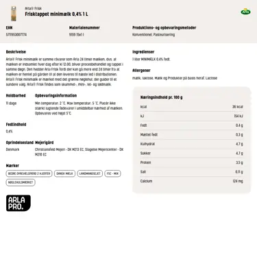Download produktinformation