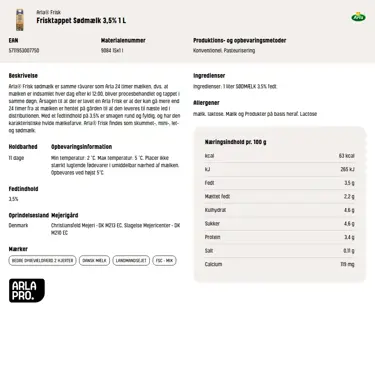 Download produktinformation