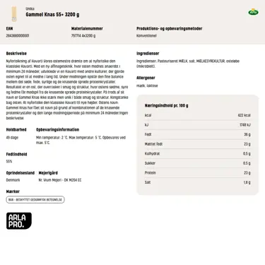 Download produktinformation