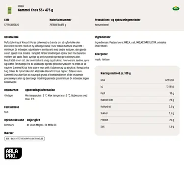 Download produktinformation