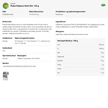 Download produktinformation