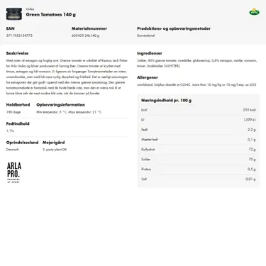 Download produktinformation