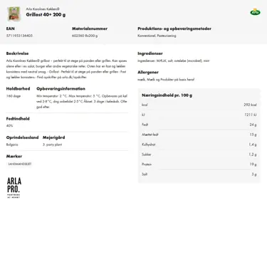 Download produktinformation