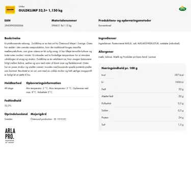 Download produktinformation