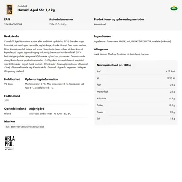 Download produktinformation