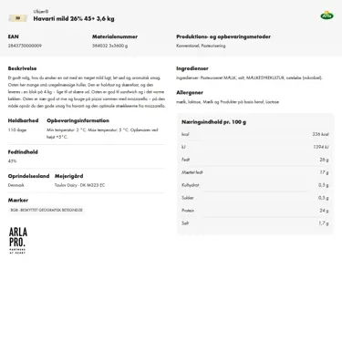 Download produktinformation