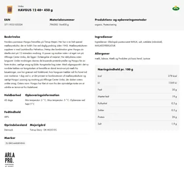 Download produktinformation