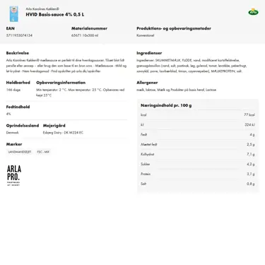 Download produktinformation