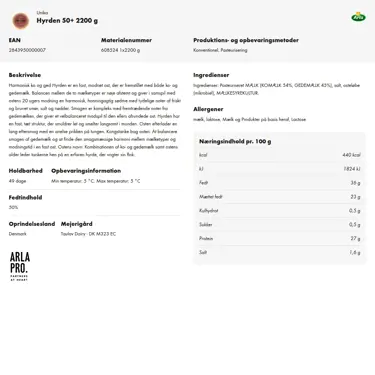 Download produktinformation