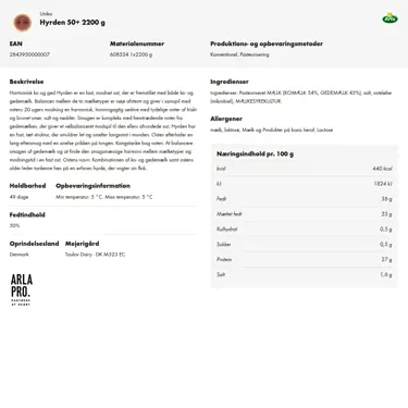 Download produktinformation