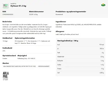 Download produktinformation