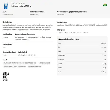 Download produktinformation